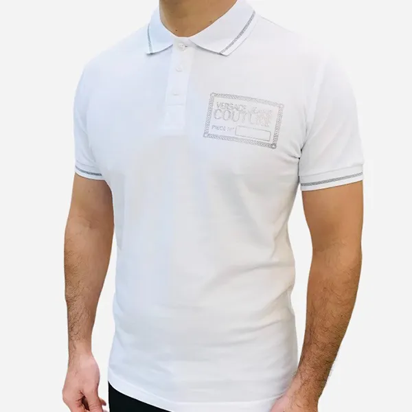 Áo Polo Nam Versace Jeans Couture Polo Shirt 73GAGT03 Màu Trắng Size L