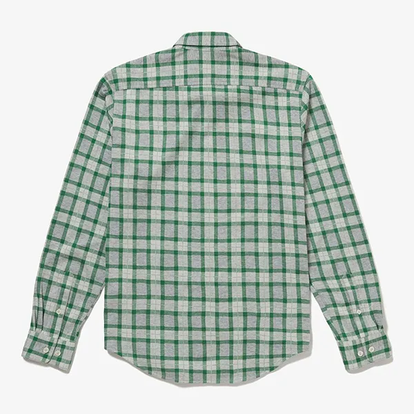 Áo Sơ Mi Dài Tay Nam Lacoste Men's Cotton Knitted Shirt CH9870 SJF Màu Kẻ Xanh Caro Size 39