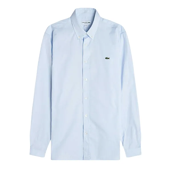 Áo Sơ Mi Dài Tay Nam Lacoste Regular Fit Light Blue Shirt CH2933 T01 Màu Xanh Da Trời Size 40