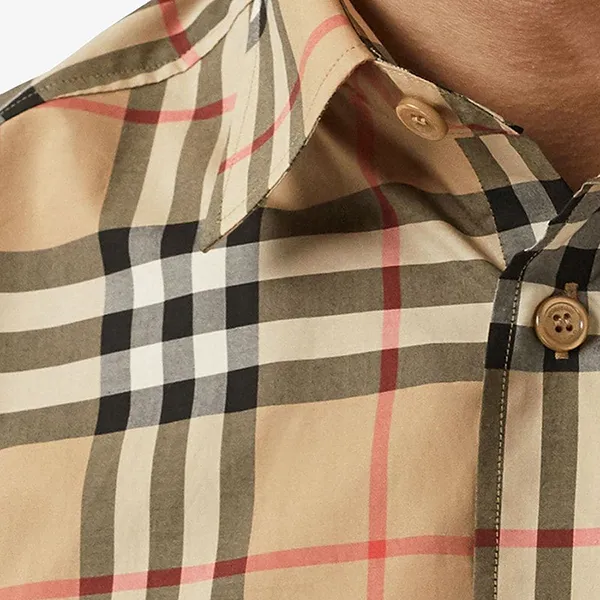 Áo Sơ Mi Nam Burberry Check Shortsleeve Shirt 8020869 Phối Màu Size XS