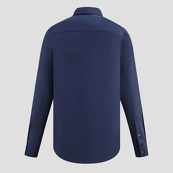 Áo Sơ Mi Nam Burberry Letter Pattern Functional 8061858 Màu Xanh Navy Size XS - Thời trang - Vua Hàng Hiệu
