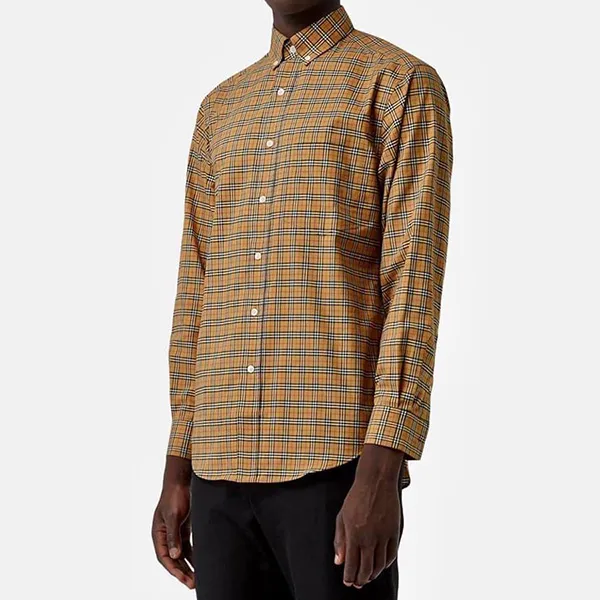 Áo Sơ Mi Nam Burberry Long Sleeve Shirt 8003852 Màu Be Vàng Size S - Thời trang - Vua Hàng Hiệu