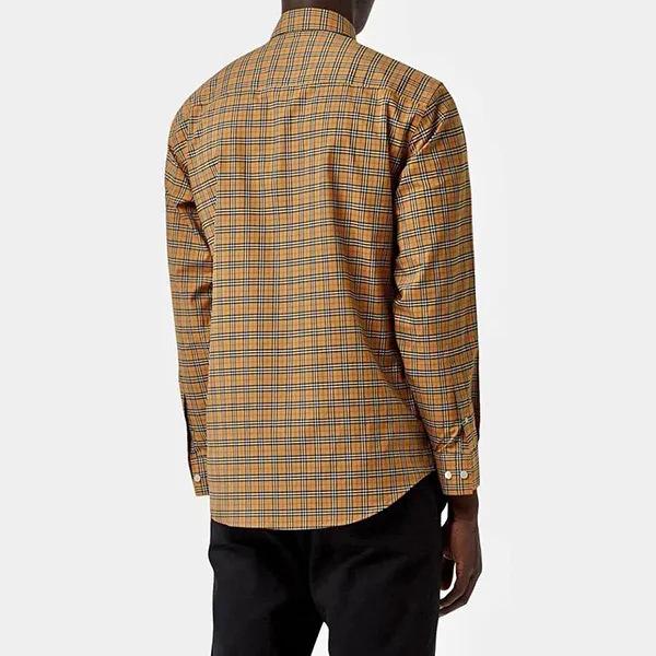 Áo Sơ Mi Nam Burberry Long Sleeve Shirt 8003852 Màu Be Vàng Size S - Thời trang - Vua Hàng Hiệu