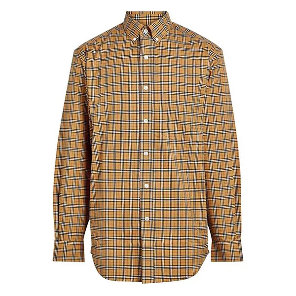Áo Sơ Mi Nam Burberry Long Sleeve Shirt 8003852 Màu Be Vàng Size S - Thời trang - Vua Hàng Hiệu