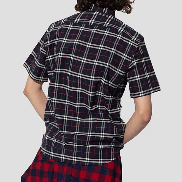 Áo Sơ Mi Nam Burberry Short Sleeve Check Printed 8020964 Phối Màu