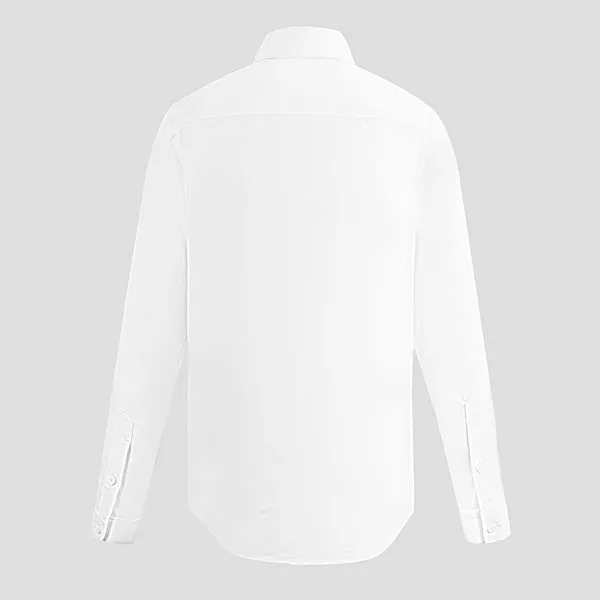 Áo Sơ Mi Nam Burberry White Letter Pattern Functional 8061860 Màu Trắng Size XS
