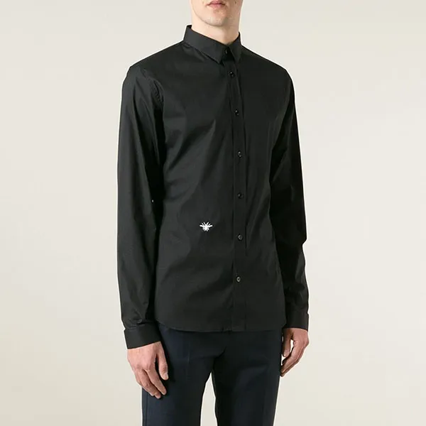Áo Sơ Mi Nam Dior Homme Men's Black Embroidered Bee Shirt 163C50 Màu Đen Size 37 - Thời trang - Vua Hàng Hiệu