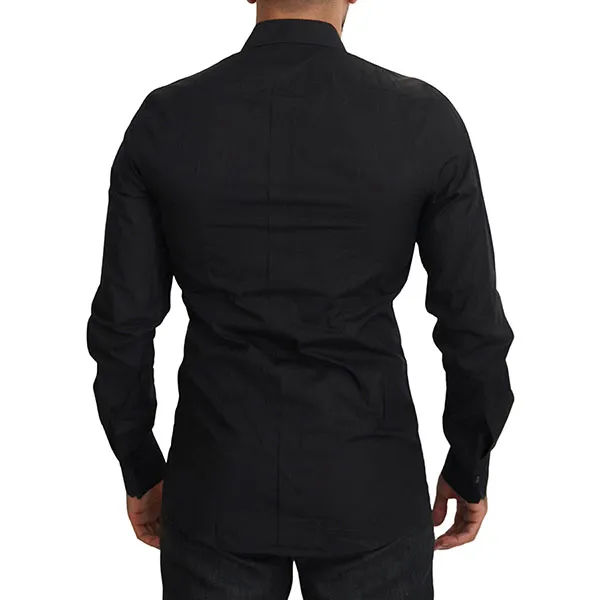 Áo Sơ Mi Nam Dolce & Gabbana D&G Black Floral Embroidery Men Long Sleeves GOLD Shirt G5GD0Z Màu Đen Size 39 - Thời trang - Vua Hàng Hiệu