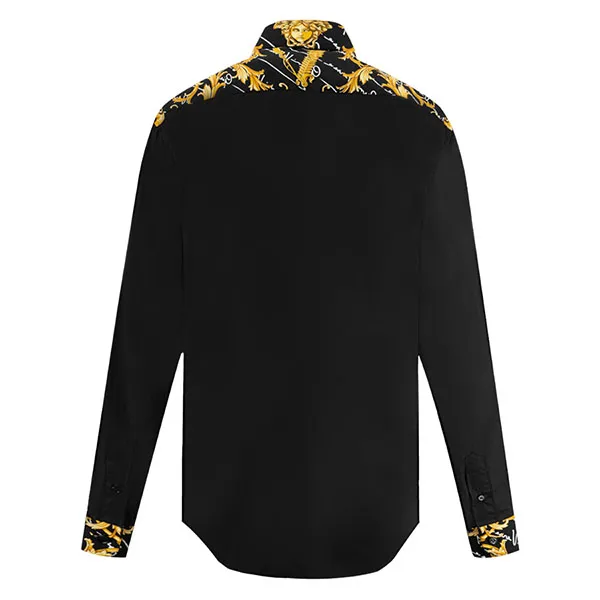 Áo Sơ Mi Nam Versace Logo Baroque Printed 1006219 Màu Đen Size 38 - Thời trang - Vua Hàng Hiệu