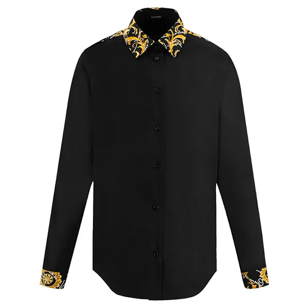 Áo Sơ Mi Nam Versace Logo Baroque Printed 1006219 Màu Đen Size 38 - Thời trang - Vua Hàng Hiệu