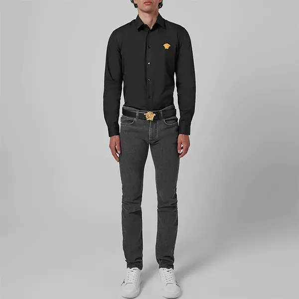Áo Sơ Mi Nam Versace Medusa Long Sleeve Shirt 556352 Màu Đen Size 39 - Thời trang - Vua Hàng Hiệu