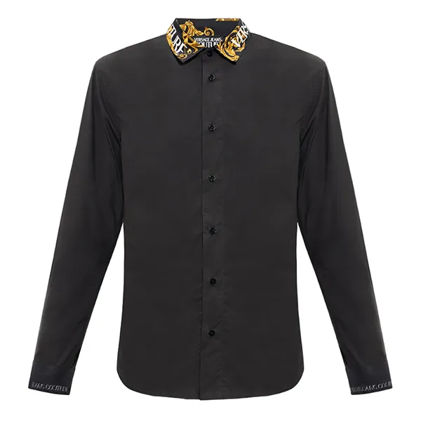 Áo Sơ Mi Versace Men's Shirt 73GAL2SB08506 899 Black Màu Đen Size 44