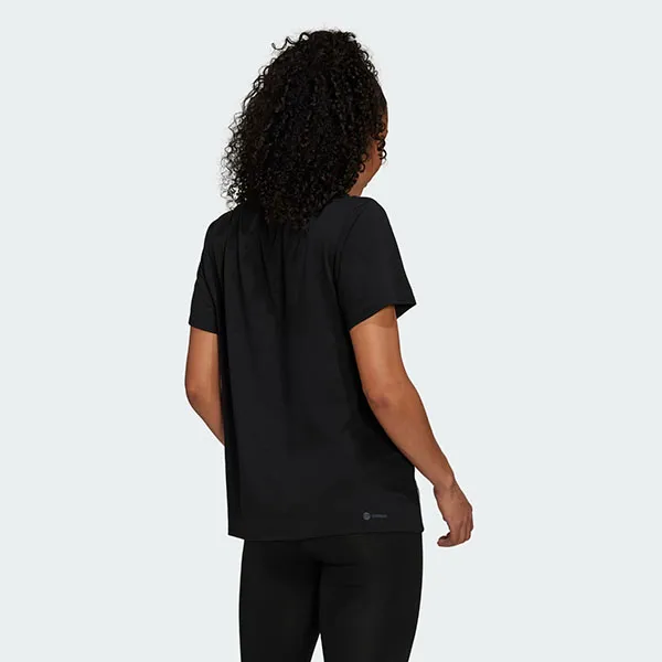 Áo Thun Nữ Adidas Icons 3 Bar Trainicons T-Shirt HK6975 Màu Đen Size XS