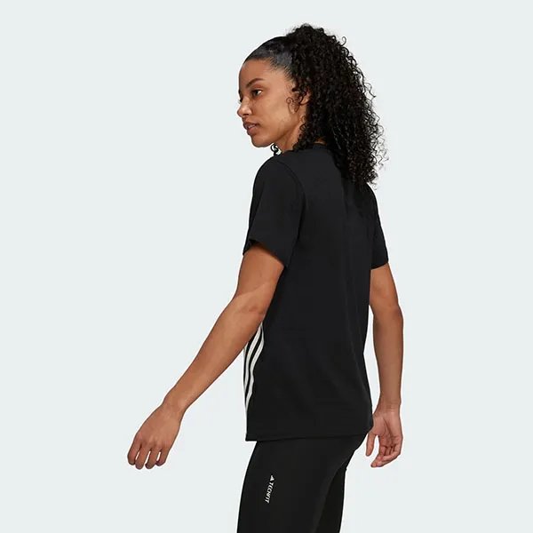 Áo Thun Nữ Adidas Icons 3 Bar Trainicons T-Shirt HK6975 Màu Đen Size XS