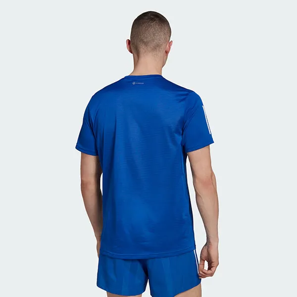 Áo Thun Nam Adidas Own The Run Aeroready Graphics In Line Running Short Sleeve T-shirt HA4315 Màu Xanh Blue Size 3XL