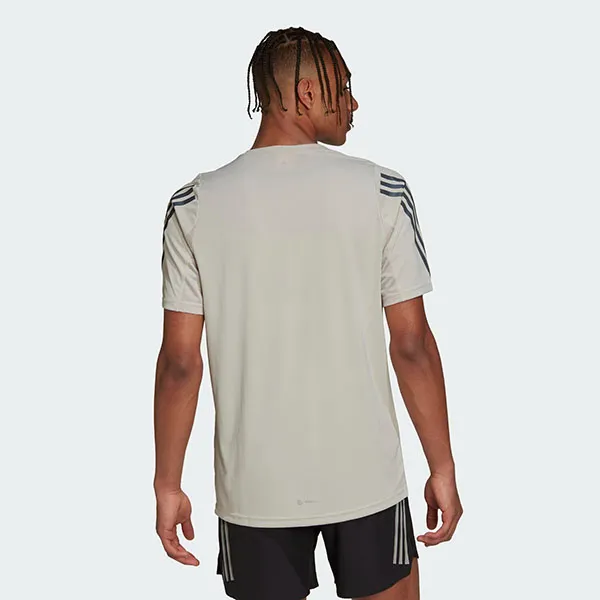 Áo Thun Nam Adidas Run Icon T-Shirt HJ7227 Màu Be Xám Size XL
