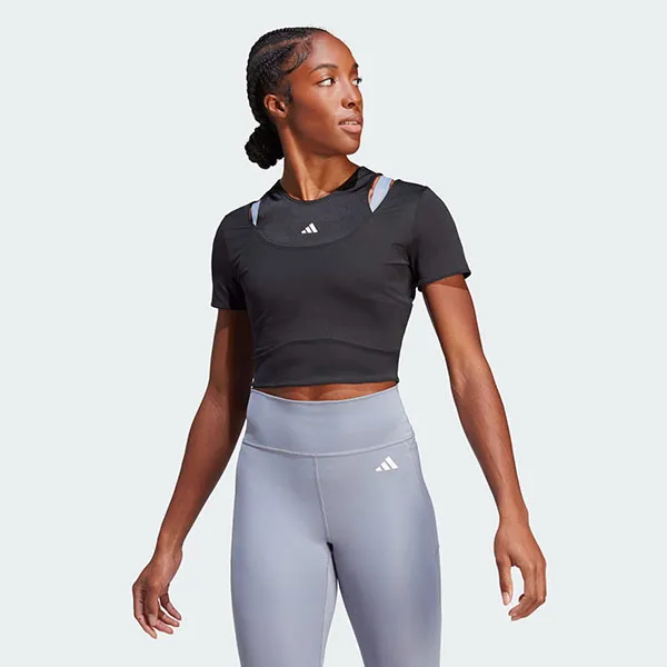 Áo Thun Nữ Adidas Aeroready Hiit T-Shirt HN5538 Màu Đen Size 2XS