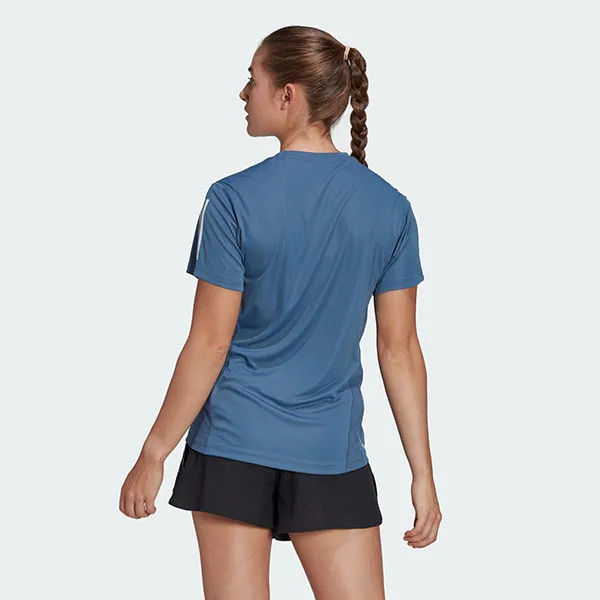 Áo Thun Nữ Adidas Own The Run T-Shirt HL9153 Màu Xanh Size M - Thời trang - Vua Hàng Hiệu