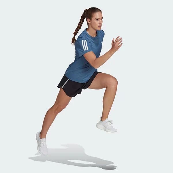 Áo Thun Nữ Adidas Own The Run T-Shirt HL9153 Màu Xanh Size M - Thời trang - Vua Hàng Hiệu