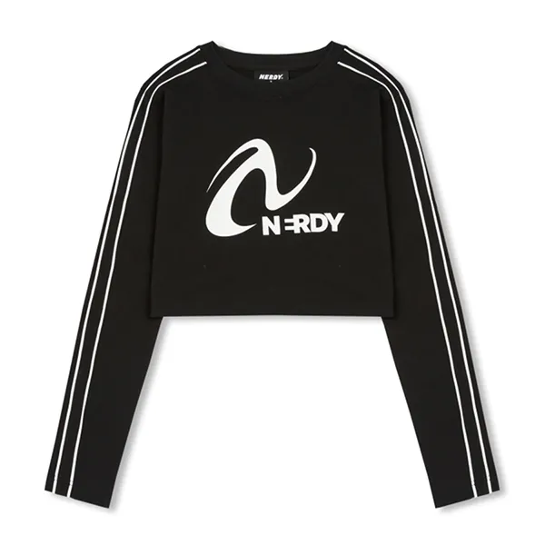 Áo Thun Nữ Nerdy Tshirt Crop Top Màu Đen - Thời trang - Vua Hàng Hiệu