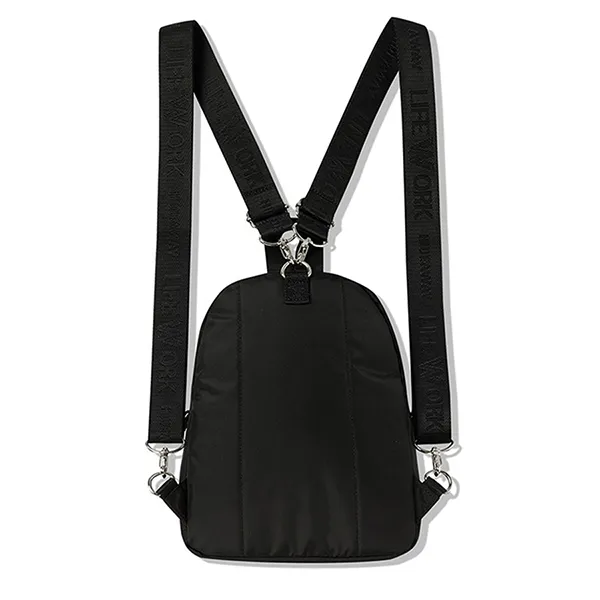 Balo LifeWork Mini Radok Jaggard Webbing Backpack LW245BG301 Màu Đen