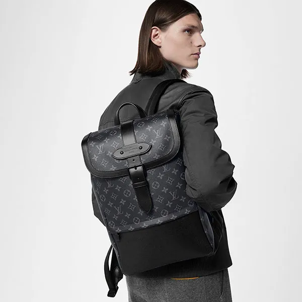 Balo Nam Louis Vuitton LV Dos Saumur Mono M45913 Màu Đen