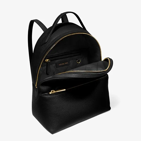 Balo Nữ Michael Kors MK Valerie Medium Leather Backpack 30F2G9VB2L Màu Đen - Túi xách - Vua Hàng Hiệu