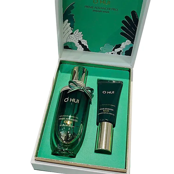 Bộ Dưỡng Da Ngăn Ngừa Lão Hóa Ohui Prime Advancer Ampoule Serum Special Set 2 Món