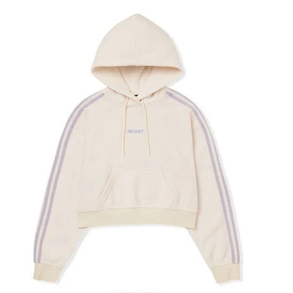 Bộ Quần Áo Nỉ Nữ Nerdy ĐB Crop Terry Màu Kem Size S