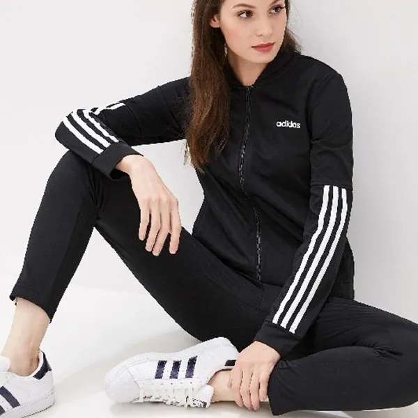 Bộ Thể Thao Nữ Adidas Back 2 Basics 3-Stripes Track Suit DV2428 Màu Đen Size M - Thời trang - Vua Hàng Hiệu