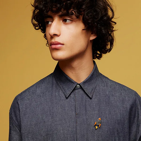 Cài Áo Hermès Space H Badge Rocabar H Phối Màu