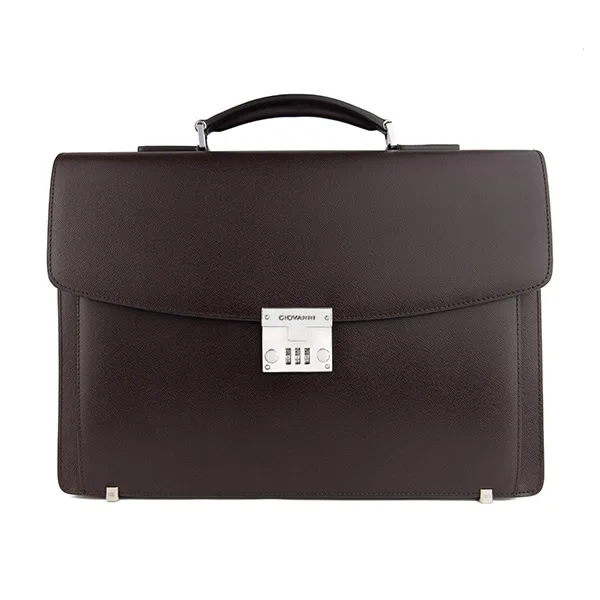 Cặp Xách Tay Nam Giovanni Da Cao Cấp UC080-BR Màu Nâu