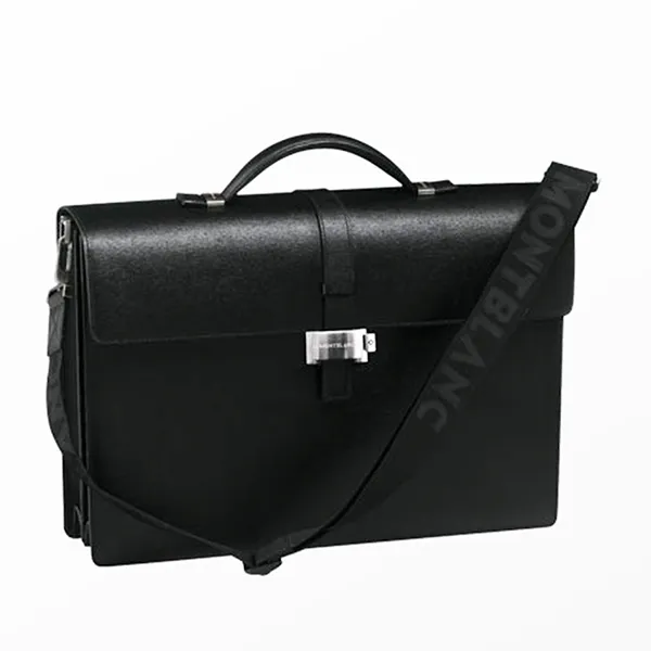 Cặp Xách Tay Nam Montblanc Westside Double 7579 Màu Đen - Túi xách - Vua Hàng Hiệu