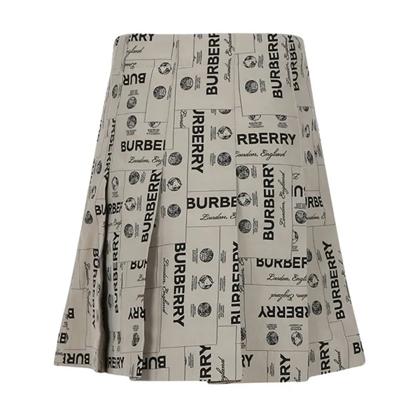 Chân Váy Nữ Burberry Grey Blended Fabrics Street Style 8069680 Màu Xám