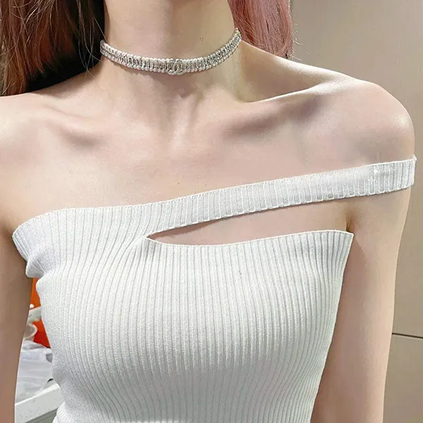 Dây Chuyền Choker Nữ Chanel CC Full Ngọc Trai Màu Trắng - Trang sức - Vua Hàng Hiệu