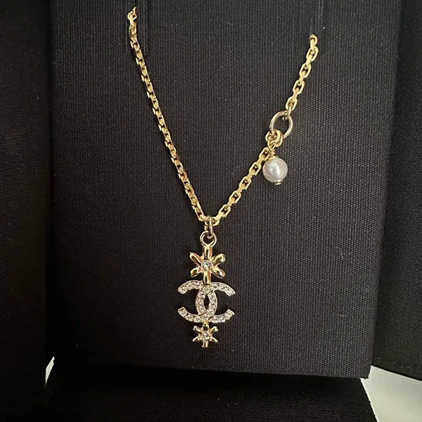 Dây Chuyền Nữ Chanel CC Necklace ABB330 B13556 NQ114 GP Gold Metal Màu Vàng
