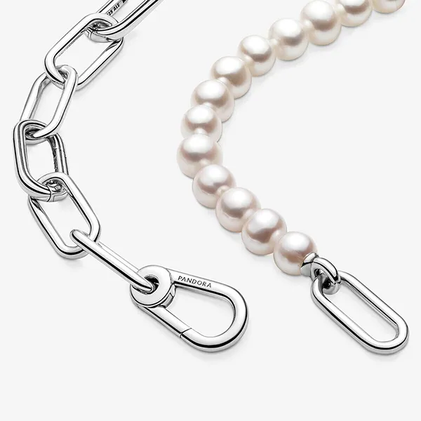 Dây Chuyền Nữ Pandora Me Treated Freshwater Cultured Pearl Necklace 399658C01 Màu Bạc