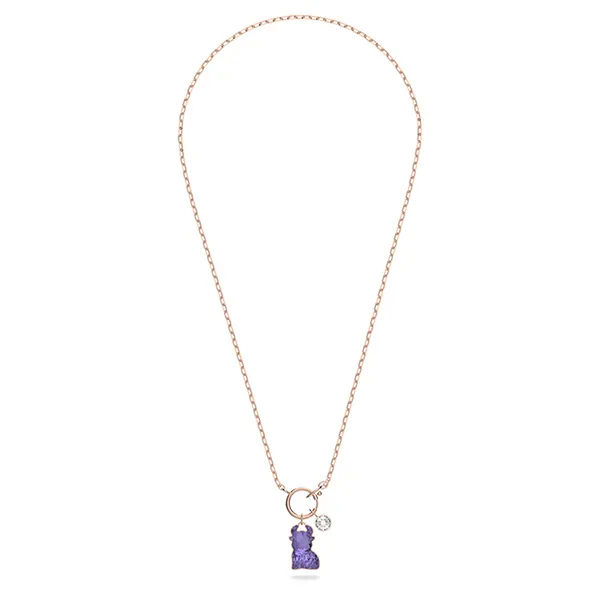 Dây Chuyền Nữ Swarovski Chinese Zodiac Ox Necklace 5599139 Màu Vàng Hồng/Tím