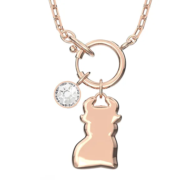 Dây Chuyền Nữ Swarovski Chinese Zodiac Ox Necklace 5599139 Màu Vàng Hồng/Tím