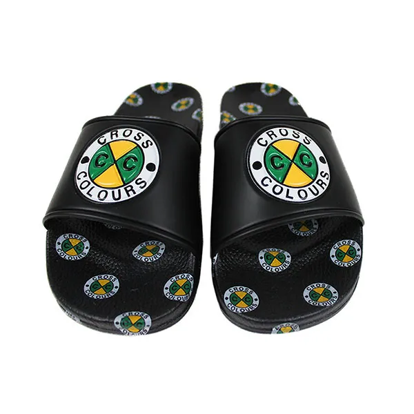Dép Cross Colours Circle Logo Slides Black C314CXC-BLK-13M Màu Đen Size 43 - Dép - Vua Hàng Hiệu