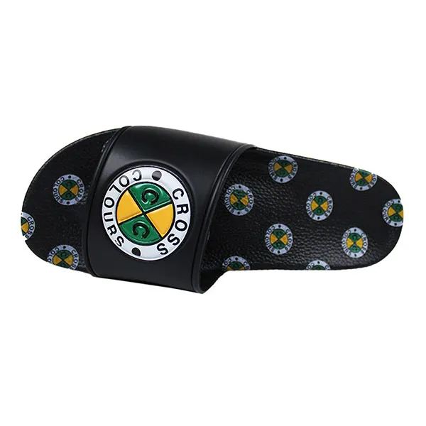 Dép Cross Colours Circle Logo Slides Black C314CXC-BLK-13M Màu Đen Size 43 - Dép - Vua Hàng Hiệu
