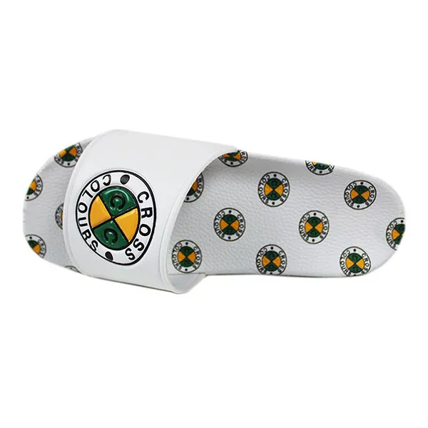 Dép Cross Colours Circle Logo Slides White C314CXC-WHT-8M Màu Trắng Size 43 - Dép - Vua Hàng Hiệu