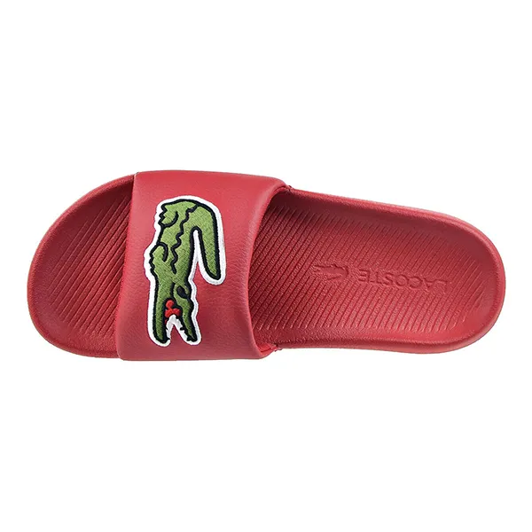 Dép Lacoste Croco Slides 38CMA0073T2Q Màu Đỏ Đô Size 43