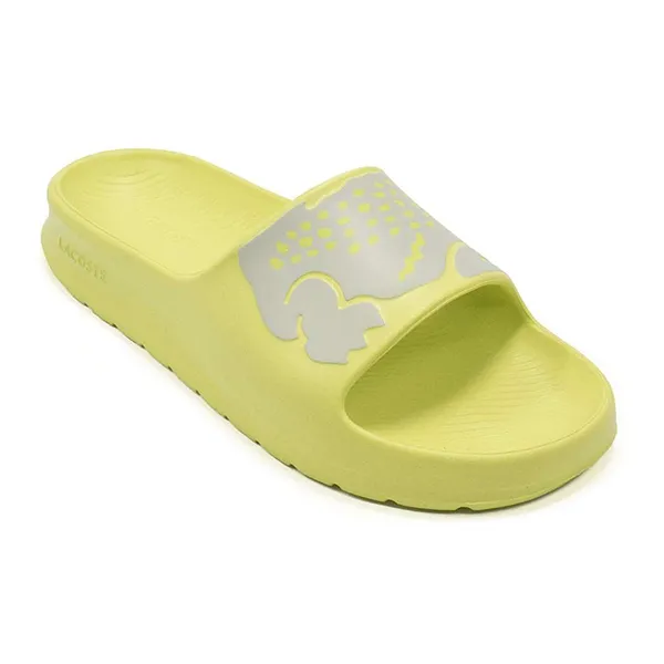 Dép Lacoste Croco Slides 41CMA0006AA5 Màu Vàng Chanh Size 40.5