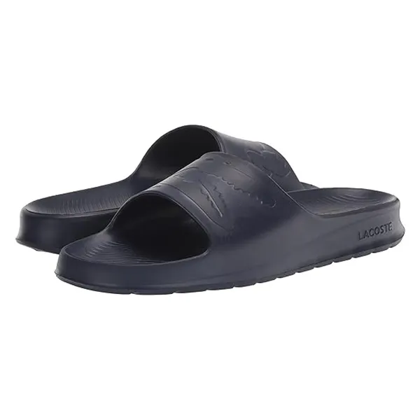 Dép Lacoste Croco Slides 743CFA0048DG2 Màu Xanh Đen Size 40.5