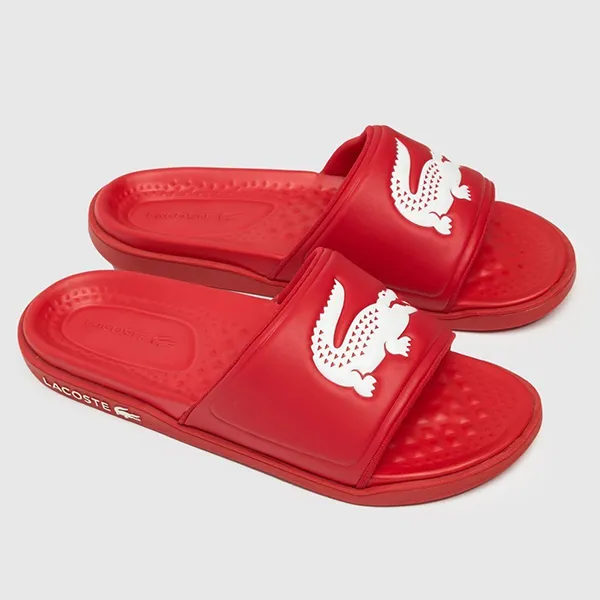 Dép Lacoste Dualiste Slides 43CMA002017K Màu Đỏ Size 40.5