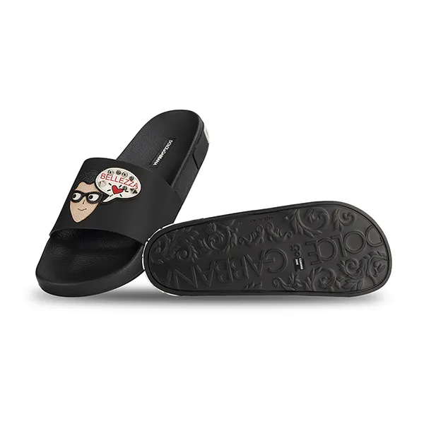 Dép Nam Dolce & Gabbana D&G DG CS1646 AA814 80999 Màu Đen Size 42
