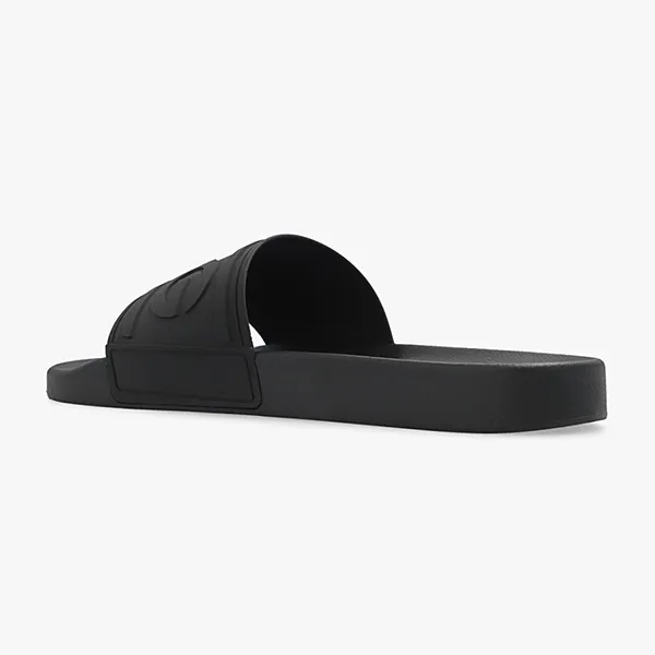 Dép Nam Dolce & Gabbana D&G Rubber Slides CS2072 Màu Đen Size 40