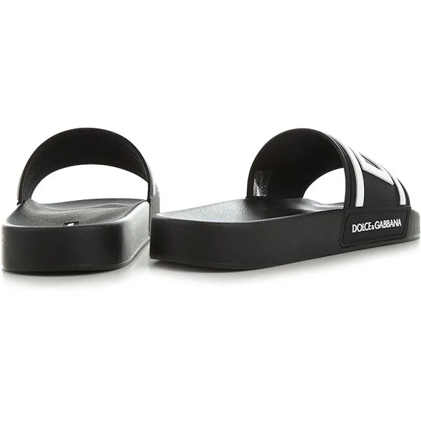 Dép Nam Dolce & Gabbana D&G Slides With CS2072 AQ858 89690 Màu Đen Size 41