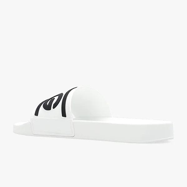 Dép Nam Dolce & Gabbana D&G White Rubber Slides Màu Trắng Size 41